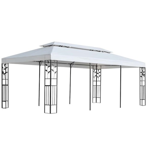 Gazebo fabric white 300 600 - white,