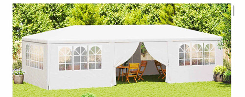 White 4x9m party - white, tent