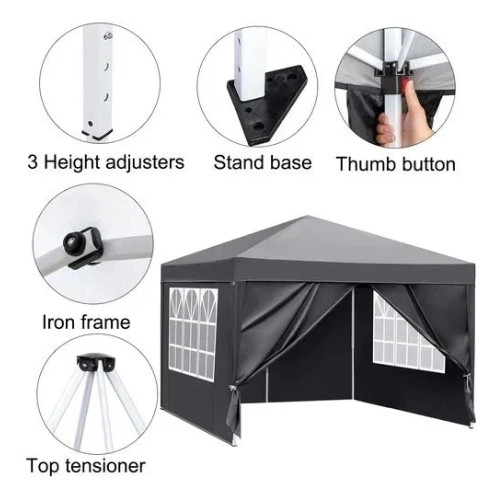 3x3m heavy duty gazebo - heavy,